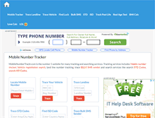 Tablet Screenshot of mobilenumbertrackr.com